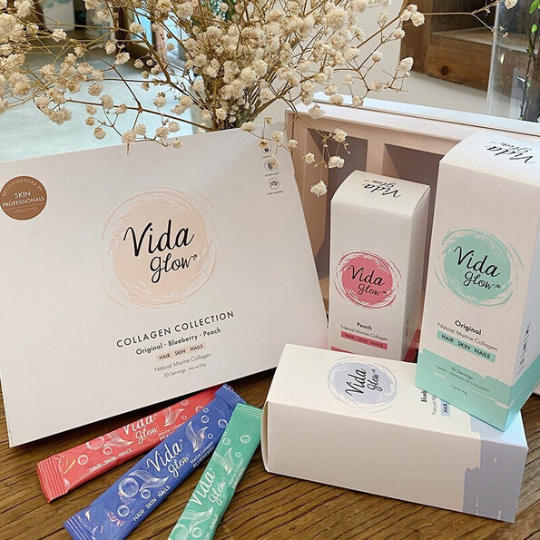 Vida glow四角1箱+Vida glow ブルベリー3箱 - コラーゲン