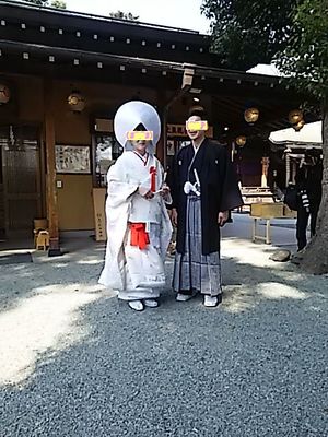 花嫁は、美容師さん画像