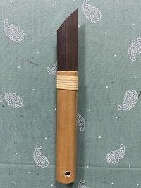 やすりナイフ　６０ミリ(藤巻き柄)