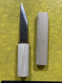 鞘付き　横手小刀120ミリ(右)