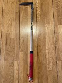 長柄鎌　木柄85センチ(グリップテープ巻き)