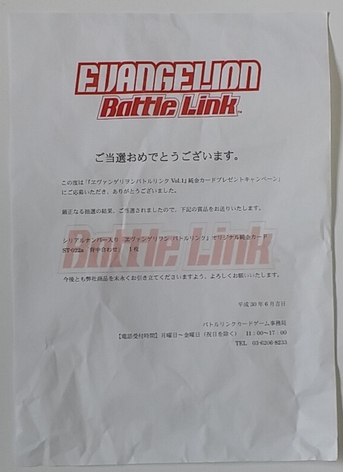 エヴァンゲリオンカードのすべて バトルリンク