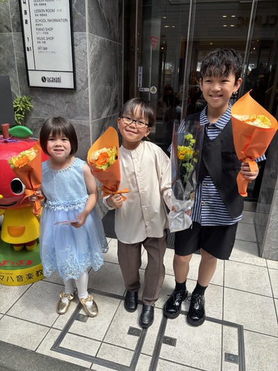 演奏会後の子どもたち