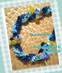 Flower and Sea wave  