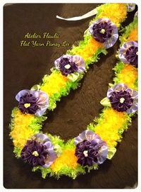 Flat Yarn Pansy Lei  フラットヤーンのパンジーレイ