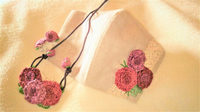 刺繍お出掛けセット（レッドローズ）