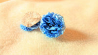 お花の刺繍ノンホールピアス（マスクアクセ）