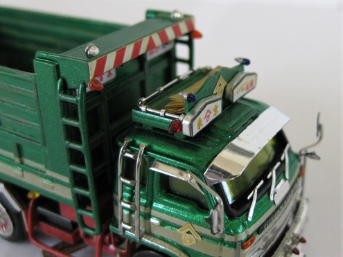 HINO トラックモデル 緑模型改造