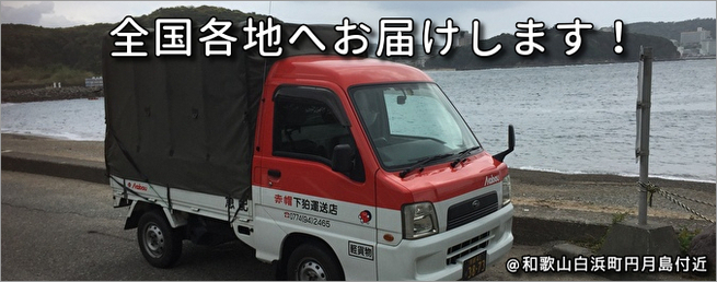 赤帽車白浜円月島にて